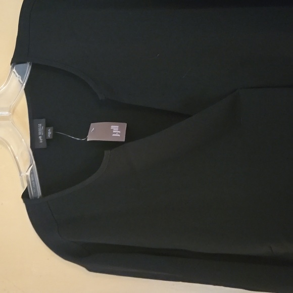 J Jill split vneck 3/4  sleeve flowy polyester tunic NWT - Picture 2 of 4